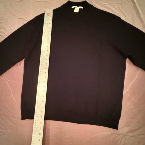 Perry Ellis Men’s Black Crewneck Silk/Wool Sweater Size Large - Picture 7 of 7